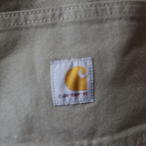 Carhartt Rugged Flex Canvass Work Short Womens Gray Khaki Hiking Walking Shorts - Picture 7 of 15